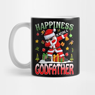 Happiness Is Being A Godfather Santa Christmas Mug